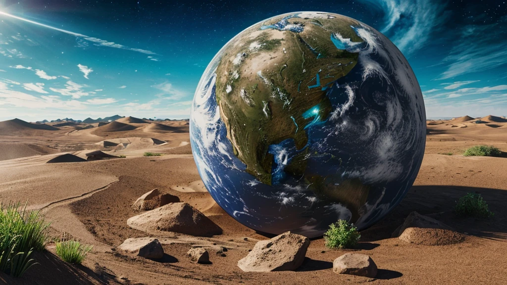 illustration of a monster grasping the earth