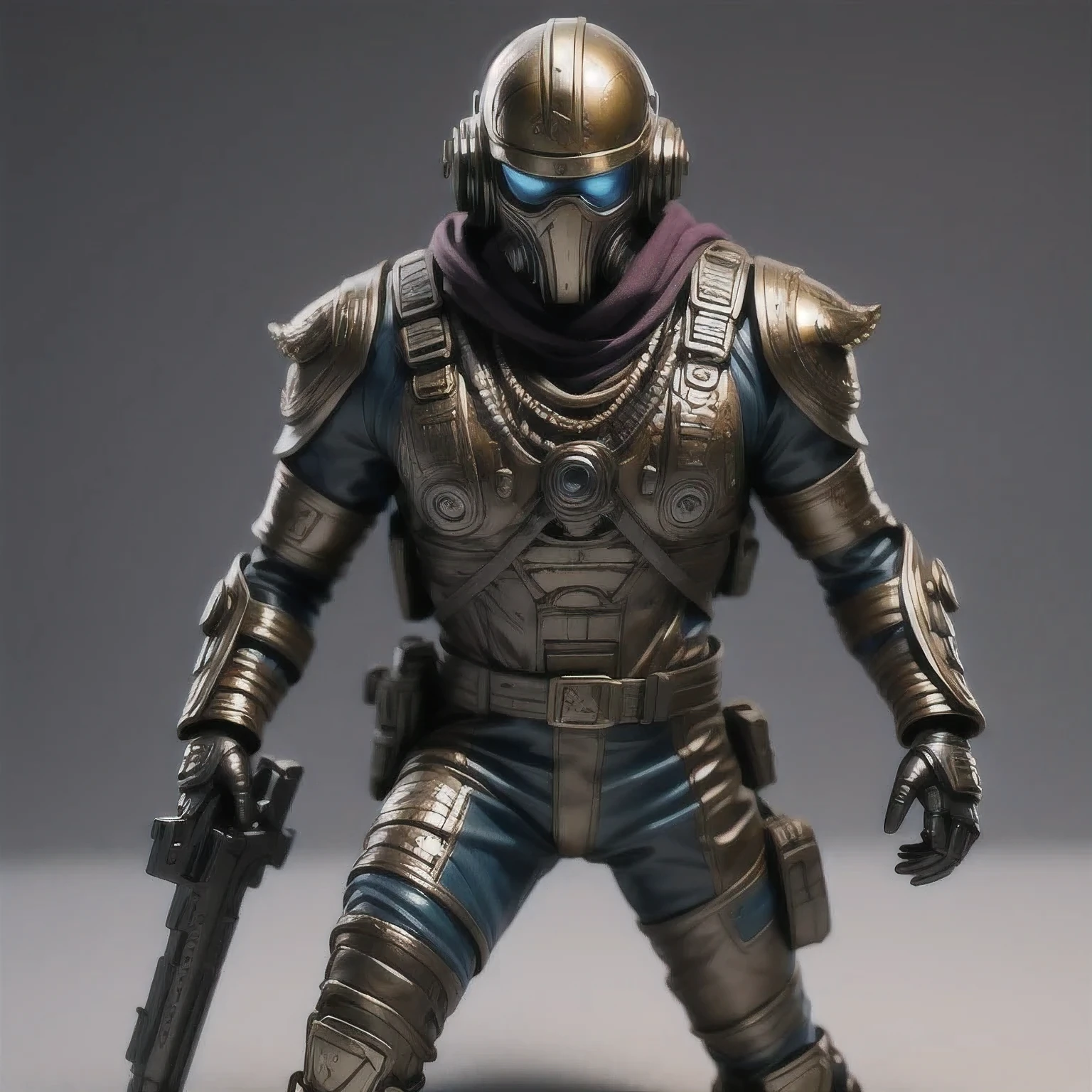 rainstorm （（（Shooting athletes）））Close-up of a man toy holding a gun, Painted Action Figures, an aztec warrior, Art Station Masterpiece, Colored zbrush rendering, Warrior in sci-fi armor, Super detailed fantasy characters, Assembling, High-octane rendering, Drawing in Zrush, Dystopian Bounty Hunter, Highly detailed toys, very detailed character, ( Very detailed graphics )Dance