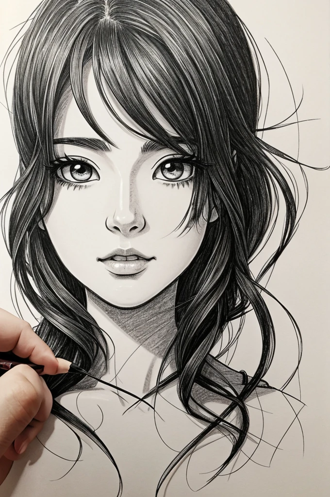 Draw me a woman in a manga