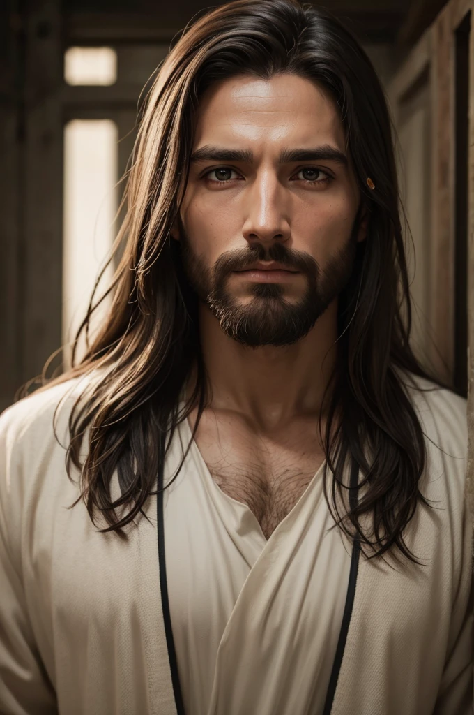 /image of jesus christ full face realistic cinematic 16x9