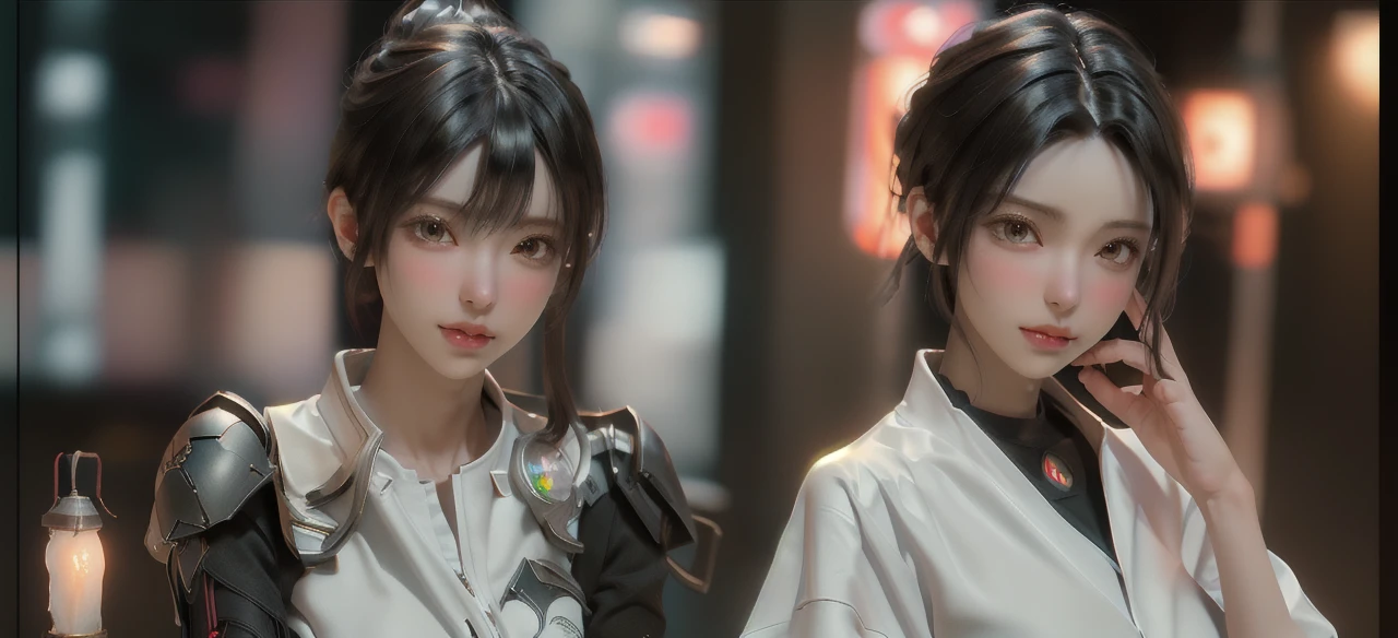 ((Best quality)), ((masterpiece)), (detailed:1.4), 3D, an image of a beautiful cyberpunk female,HDR (High Dynamic Range),Ray Tracing,NVIDIA RTX,Super-Resolution,Unreal 5,Subsurface scattering,PBR Texturing,Post-processing,Anisotropic Filtering,Depth-of-field,Maximum clarity and sharpness,Multi-layered textures,Albedo and Specular maps,Surface shading,Accurate simulation of light-material interaction,Perfect proportions,Octane Render,Two-tone lighting,Wide aperture,Low ISO,White balance,Rule of thirds,8K RAW,