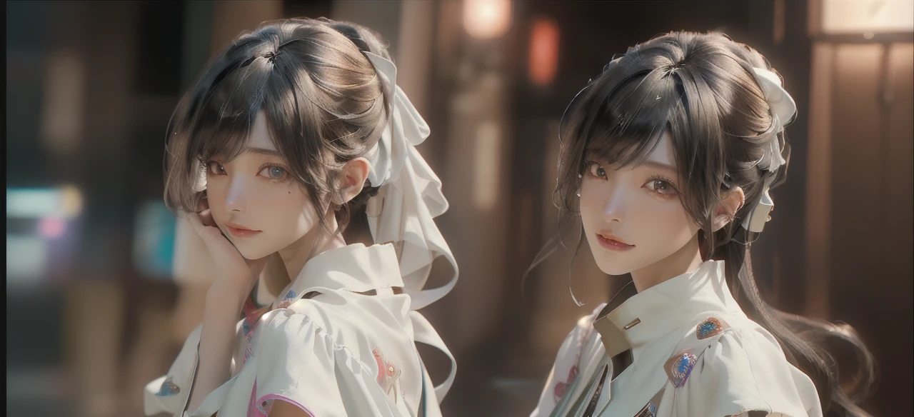 ((Best quality)), ((masterpiece)), (detailed:1.4), 3D, an image of a beautiful cyberpunk female,HDR (High Dynamic Range),Ray Tracing,NVIDIA RTX,Super-Resolution,Unreal 5,Subsurface scattering,PBR Texturing,Post-processing,Anisotropic Filtering,Depth-of-field,Maximum clarity and sharpness,Multi-layered textures,Albedo and Specular maps,Surface shading,Accurate simulation of light-material interaction,Perfect proportions,Octane Render,Two-tone lighting,Wide aperture,Low ISO,White balance,Rule of thirds,8K RAW,