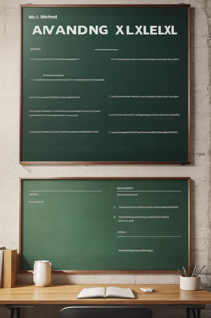 I need an poster for-"Learning MS Excel from basics to advanced"