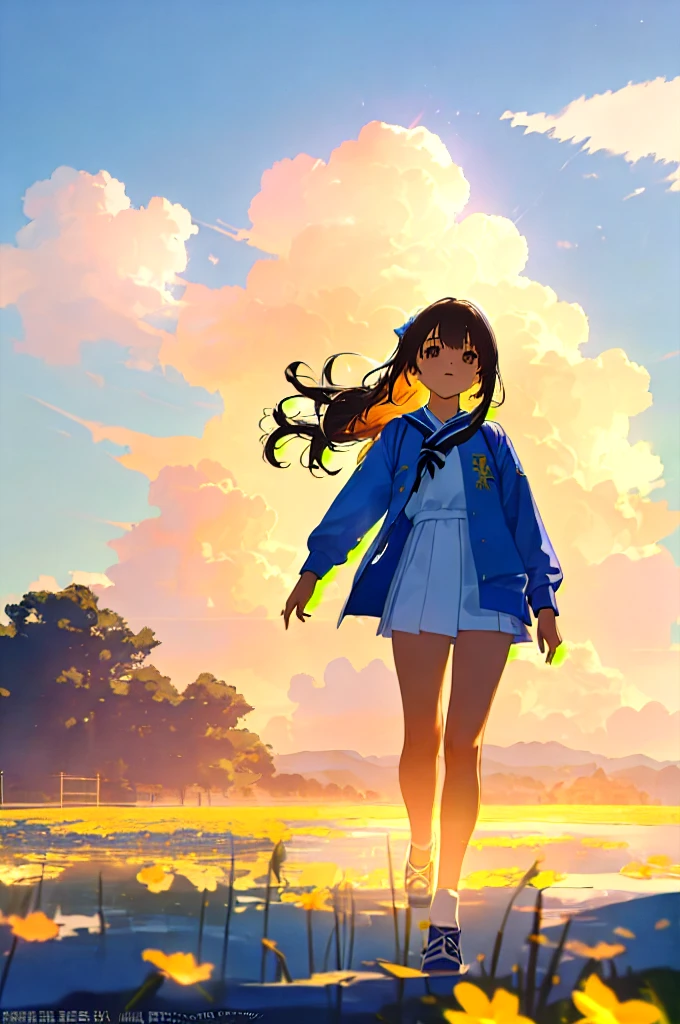 Full Body Focus、Very detailed、Cinematic lighting、Lens flare、beautiful詳細な目、landscape、Ultra HD、cloud、8K quality、Ultra Sharp、Real Light、Incredibly detailed eyes、Visible Skin Detail,Natural light、すべてがdistinctに見える、High resolution、超High resolution、vivid、sad、白いcloud、、blue sky背景、bright、blue sky、cloud、sunny、summer、Young people、Blue and white main colors、Orange secondary color、Solo Focus、like、accessories、beautiful髪型、beautiful、beautiful目、High resolution、Integrated 8K wallpapers、High resolution、masterpiece、最高のyouth、超High resolution、wonderful、テクスチャーbeautiful青い目と肌、Incredibly detailed eyes、Visible Skin Detail、Natural light、vividな色彩、See All、High resolution、超High resolution、distinct、白いcloud、High resolution、Systemic manifestations、fine、bright、summerの空、summerの暑さ、One student、blue sky背景、bright、blue sky、cloud、sunny、summer、Young people、Blue and white main colors、Orange secondary color、Solo Focus、accessories、beautiful髪、youth、summerを今もう一回