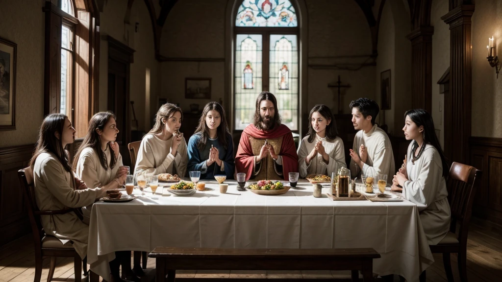a holy supper table