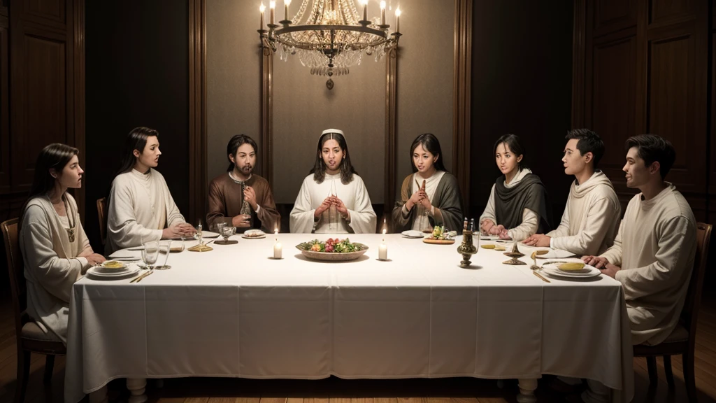 a holy supper table