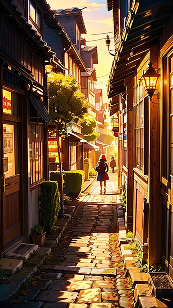 In the heart of the bustling city, A scene that looks like something straight out of a movie unfolds before your eyes.. The stage is set in high definition, Exquisite details accentuate its timeless appeal. A scene that captures the essence of a bygone era when prosperity reigned.、The past comes alive。. The warm light of the street lamps envelops the scenery., A golden glow on the cobblestone road、Illuminates every corner. The cool night breeze、Carrying the quiet murmur of the gathered crowd、They are looking at a mysterious person。, Surrounded by an aura of interest and surprise. Every step you take resonates gently