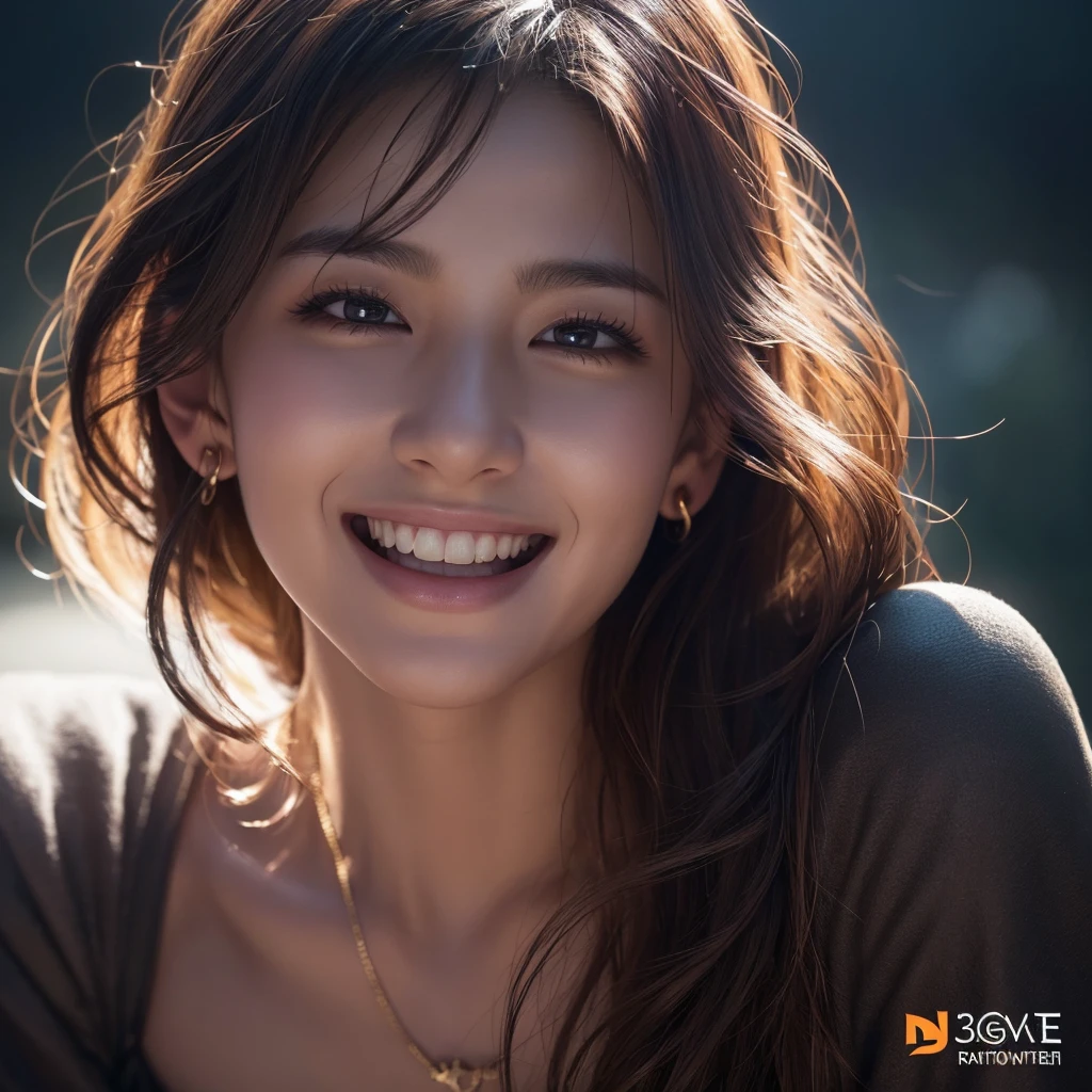 (Highest quality、、32k、Masseter muscle area、Hmph:1.2)、profile、(Slim figure:1.2)、(Lips) 、18-year-old、Smiling with teeth showing、耳Nipple Ring、huge 、double eyelid、Glowing Skin、Realistic Layer、Beautiful Face、(Laughter:1.3)、squat、(From above:1.2)、(Close-up:1.4)、Blurred Background、(Front Focus)、(dark: 1.6)、Fantasy art、Photorealistic、Professional Lighting、Highly detailed face、Award-winning、Deep Shadow、Colorful flower garden