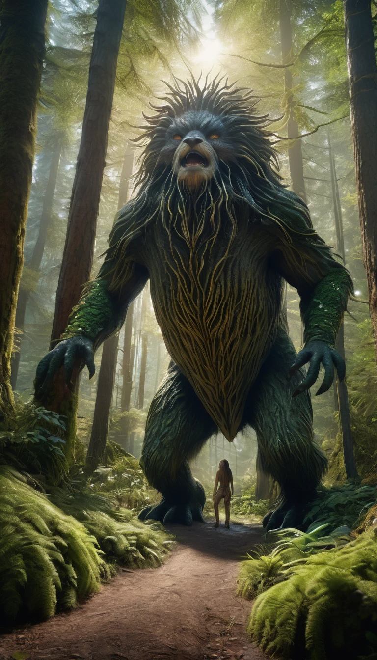  furry in quicksand in the woods 