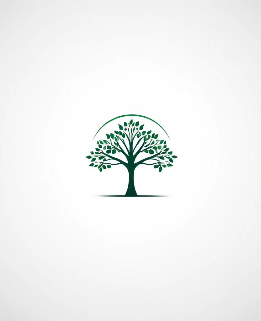 Tree logo minimalis simple design 