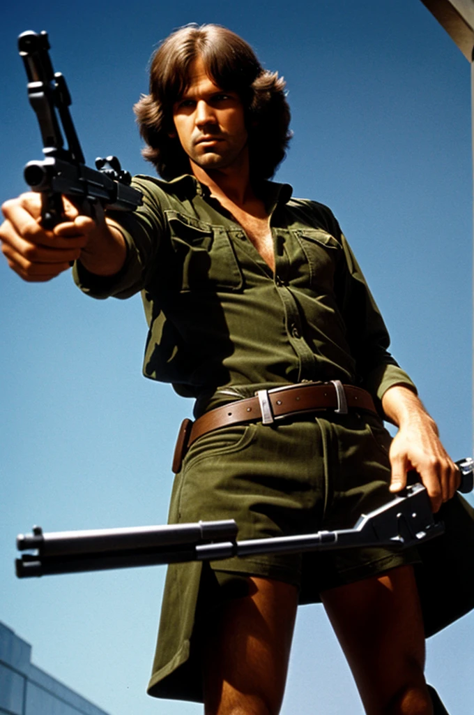 Figure from the Doors game holding an AK-47