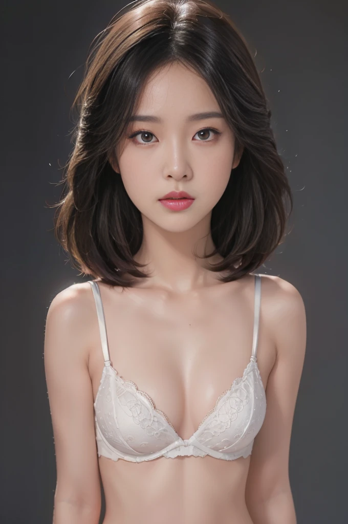 (8k, highest quality, ultra detailed:1.37), , 31yo, (a fashion model), short hair, struts confidently on the runway during a prestigious fashion week event. Naked, nude, shiny nipple, show armpit, Hana's elegance and poise captivate the audience. The high-resolution image captures ultra-detailed realism, highlighting Hana's captivating eyes, flawless complexion, and fashionable hairstyle. The glamorous runway and stylish set design add to the visual appeal, creating a visually stunning representation of success in the fashion industry, huge breast, naked portrait, nude photography,  shiny nipple, show armpit 