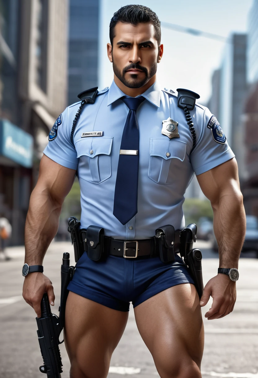 handsome latino police officers, en boxers, with a very large and long bulge in the crotch, se tiene que ver la cara obligatoriamente