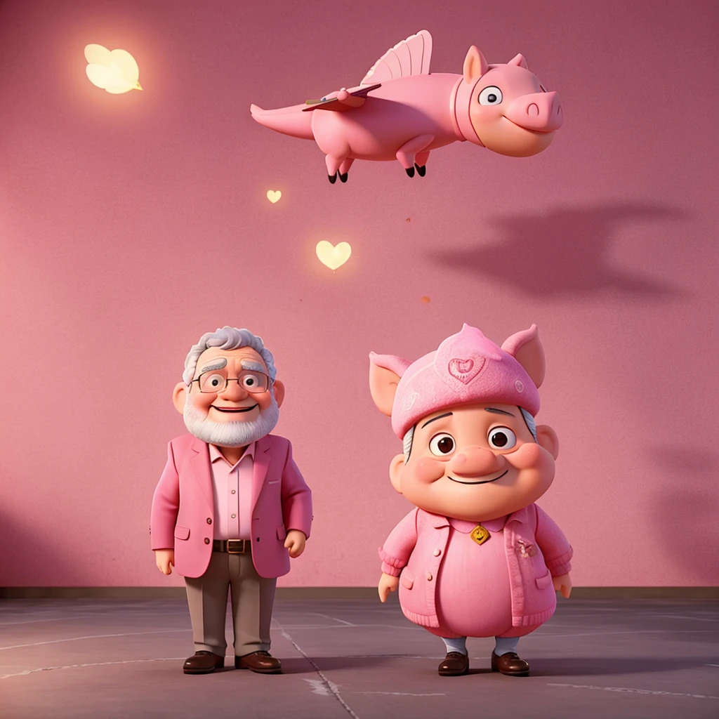 President Lula in a pink flying pig