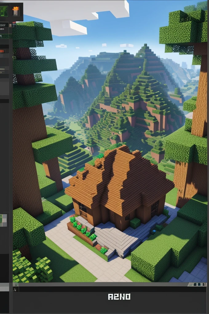 A Minecraft-themed friend server profile picture