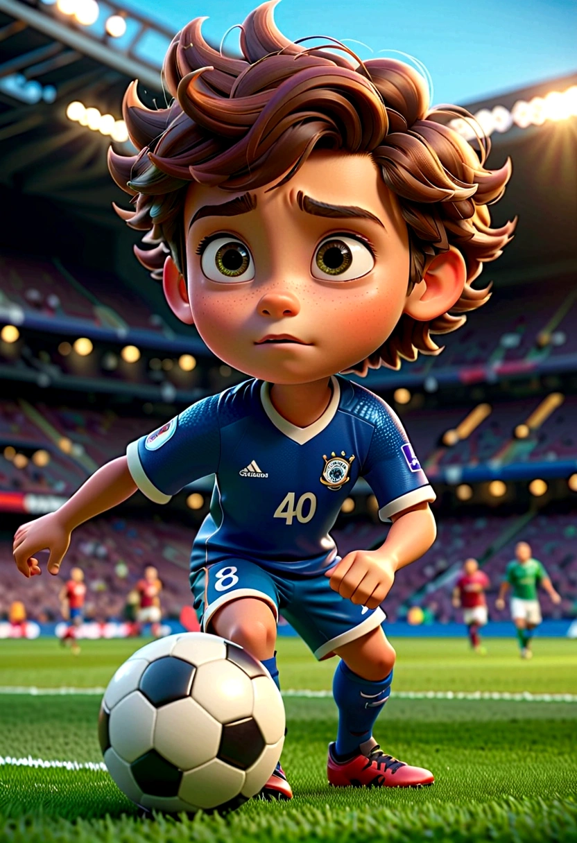 Pixar style,3d,soccer player