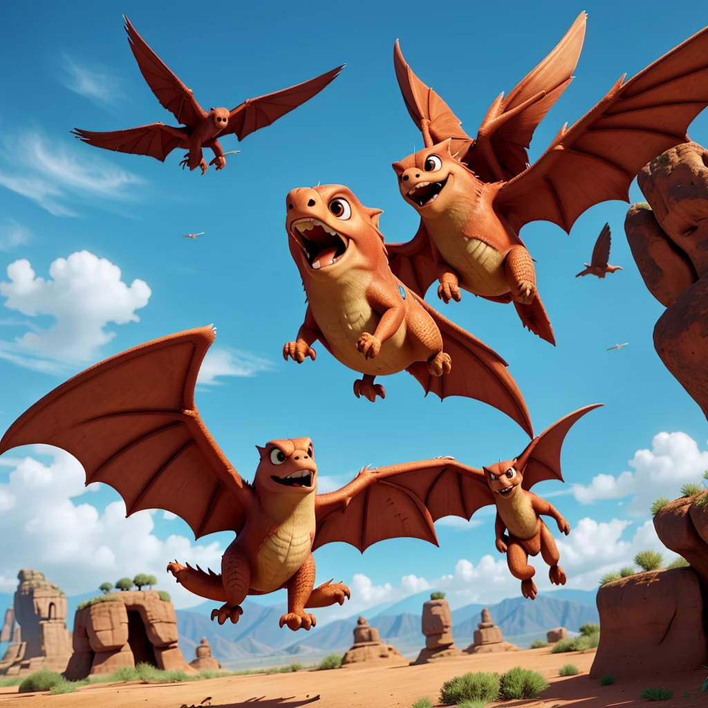 Caraxes flying with Daemon in Harenrral