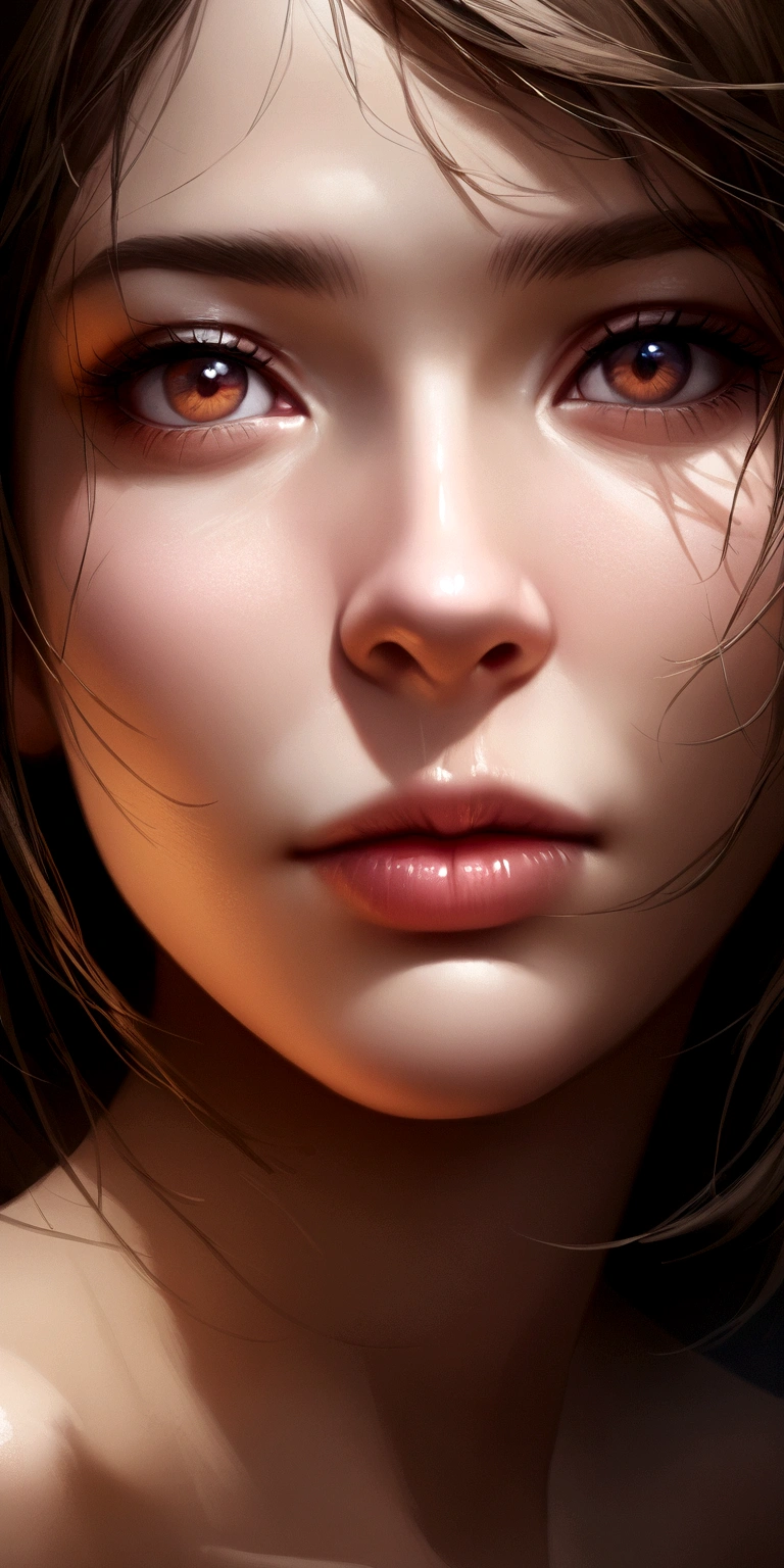 Highest quality, (Realistic:1.2), One girl, alone, Detailed face, Face Focus、naked