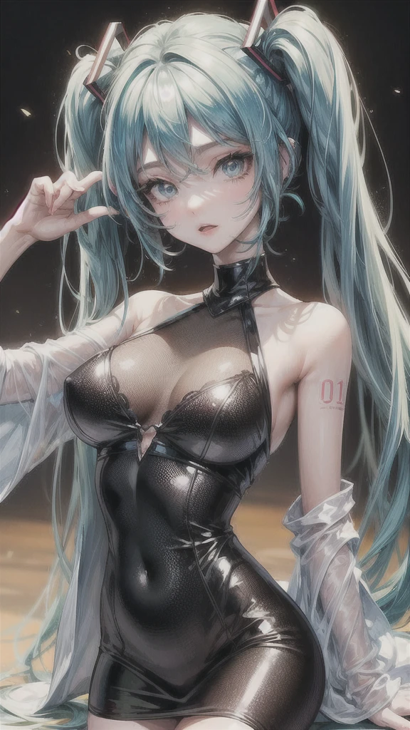 Mature sexy woman。
It's also cute.。
White one-piece dress, pure Hatsune Miku