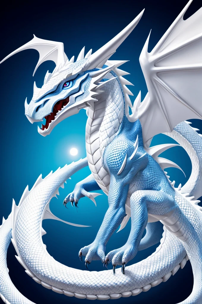 Blue Eyed White Dragon Ranger