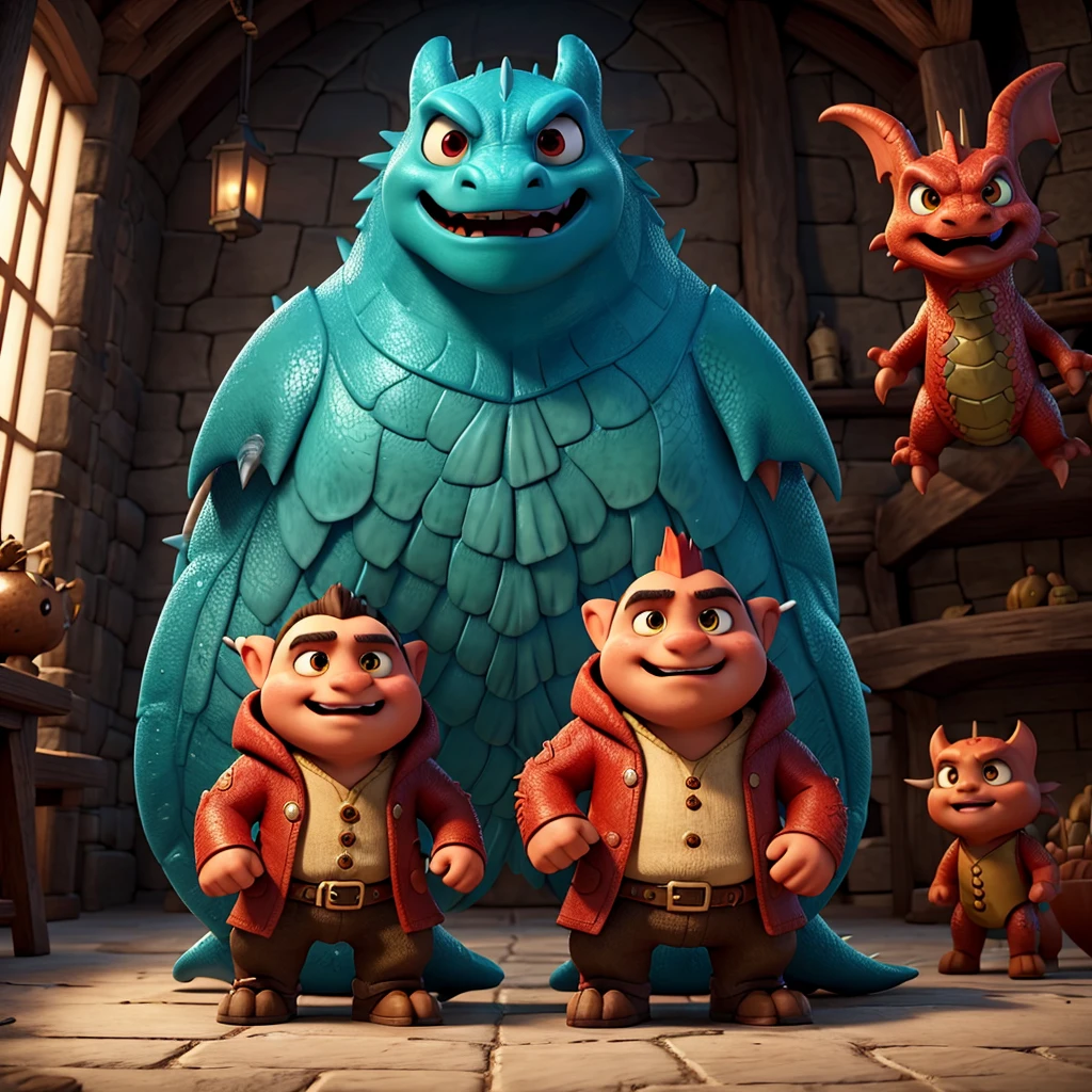 Caraxes and Daemon from the House of the Dragon series