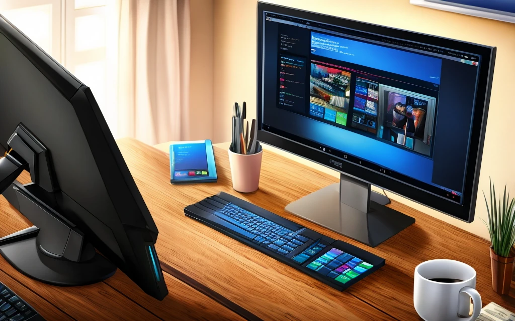 To have a lot of money, a lot of sales, person selling a lot online, computer. High Definition. 