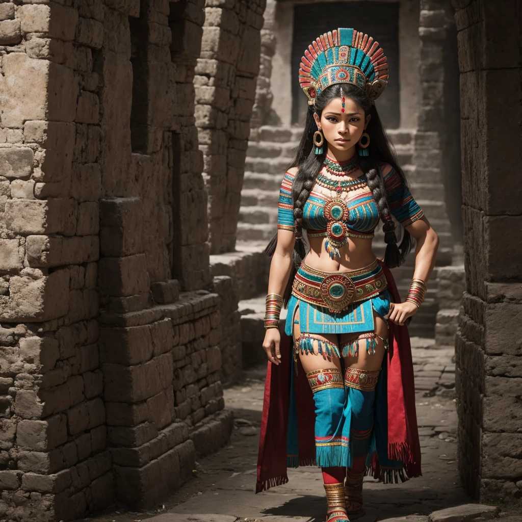 Full body Mayan woman
