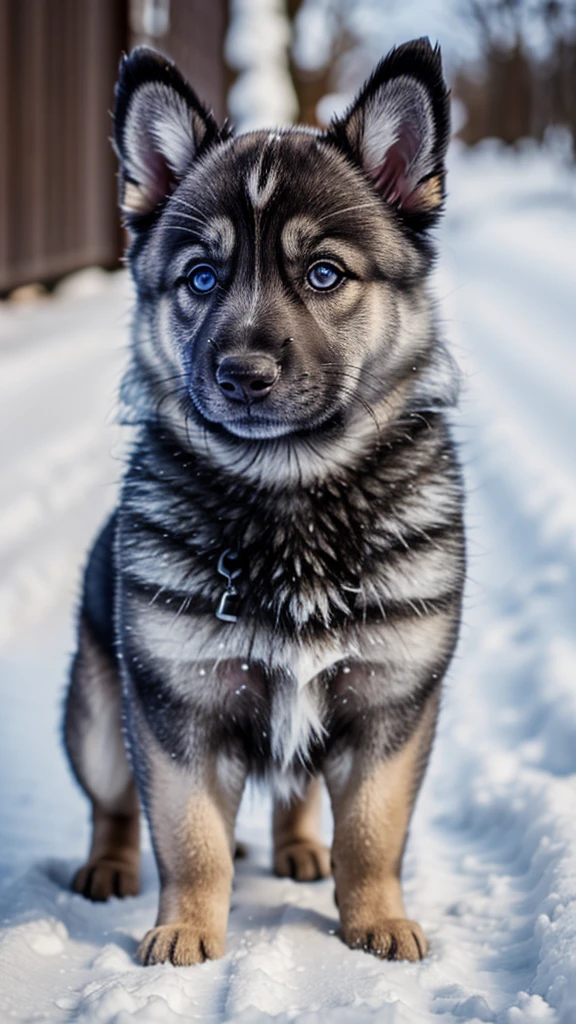 norwegian elkhound puppy