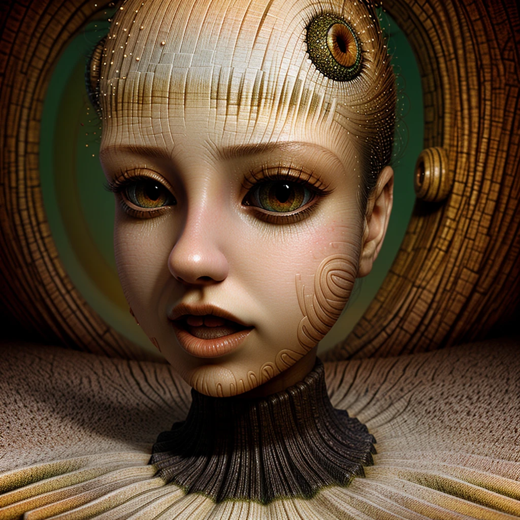 Naoto Hattori's painting depicting a woman, surrealism art, highly detailed, surrealistic fantasy background, style of Naoto Hattori, AIDA_NH_humans