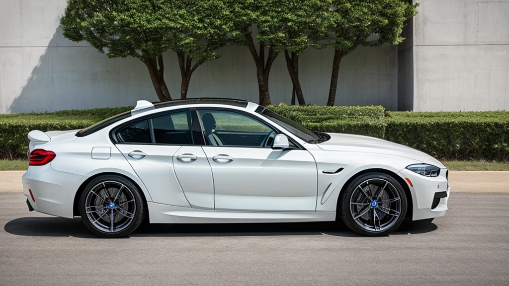Bmw white up side photo 