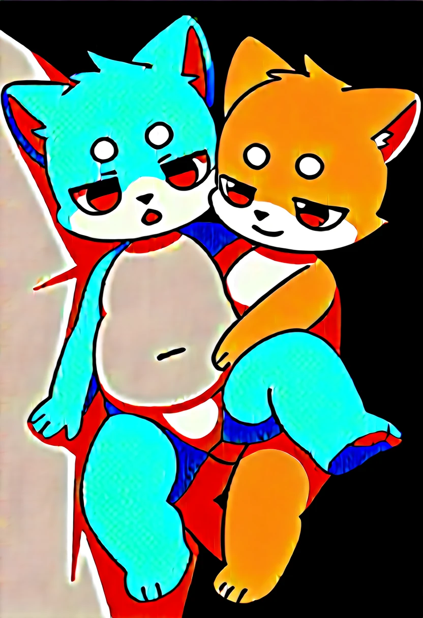 "(Furry) ((kemono)) 　　wild　Non-human　　　　nude　　Naked　Naked　Two male pups　　ケモノのboy，Kemoshota，　　　　　　Playing together　Meatballs on top,　　Lying close together，　Spread your legs　Baby Face　Please turn your crotch towards me..　boy　Animal chinchin　Embarrassed expression　　Fascinating 　Estrus　　Have mating