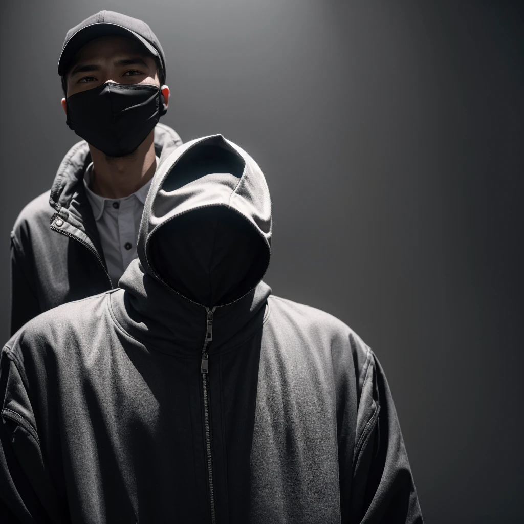 Photo that portrays a false prophet, a masked man
