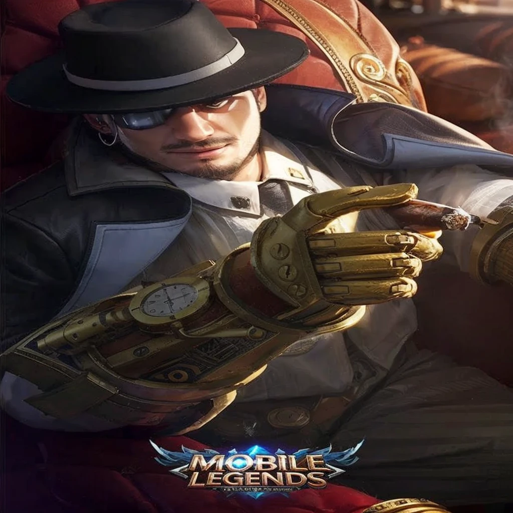 Make him emit cigarette smoke and make this image HD