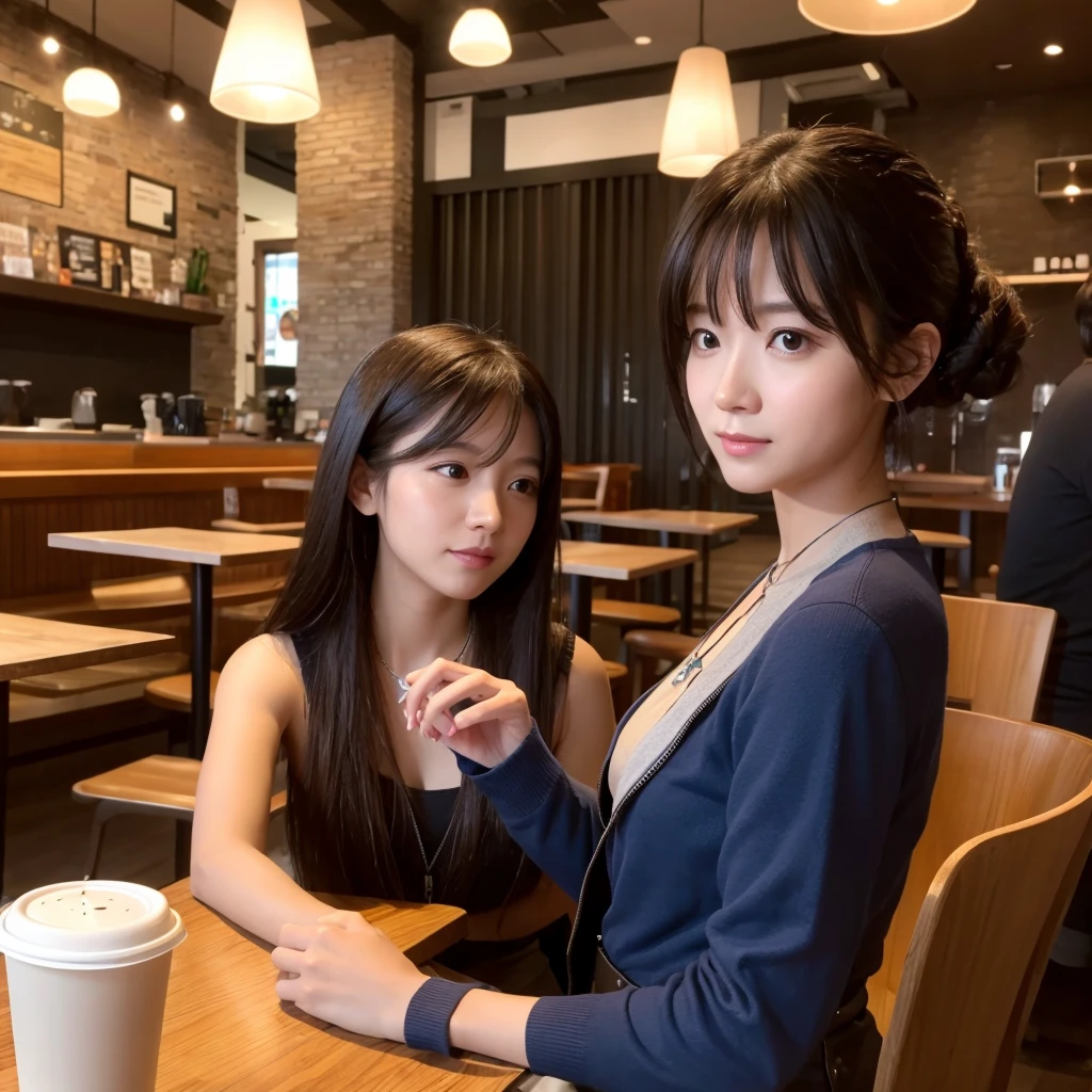 Wearing an Apple Vision Pro at a cafe, I talk to my avatar friends.
