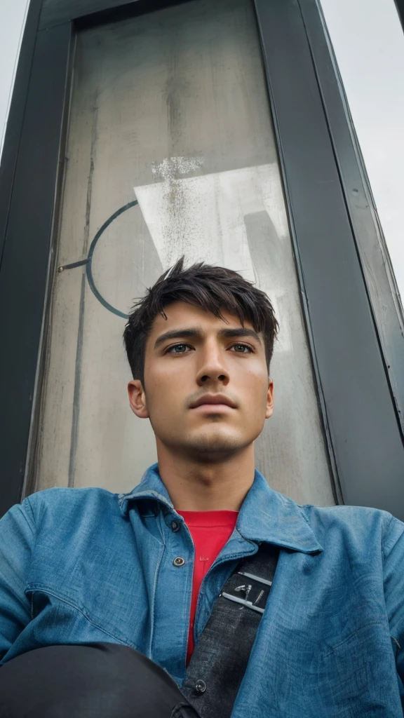 (best quality,4k,8k,highres,masterpiece:1.2),ultra-detailed,(realistic,photorealistic,photo-realistic:1.37),portrait,portrait photography,beautiful city park,handsome 27 year old man,homeless man,dirty torn blouse,staring at camera,cinematic lighting,dramatic lighting,moody lighting,melancholy,somber,pensive expression