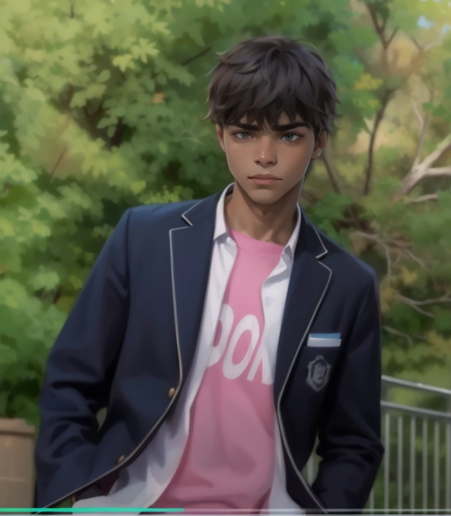 young man is distrustful and somewhat intrigued