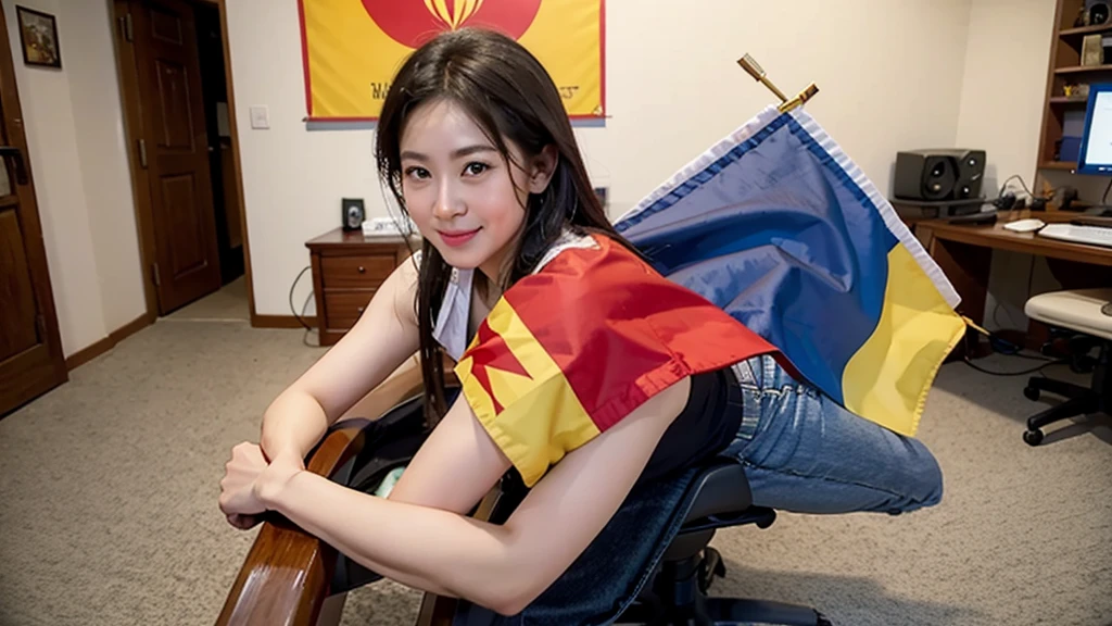 You have a studio , Vietnam flags 