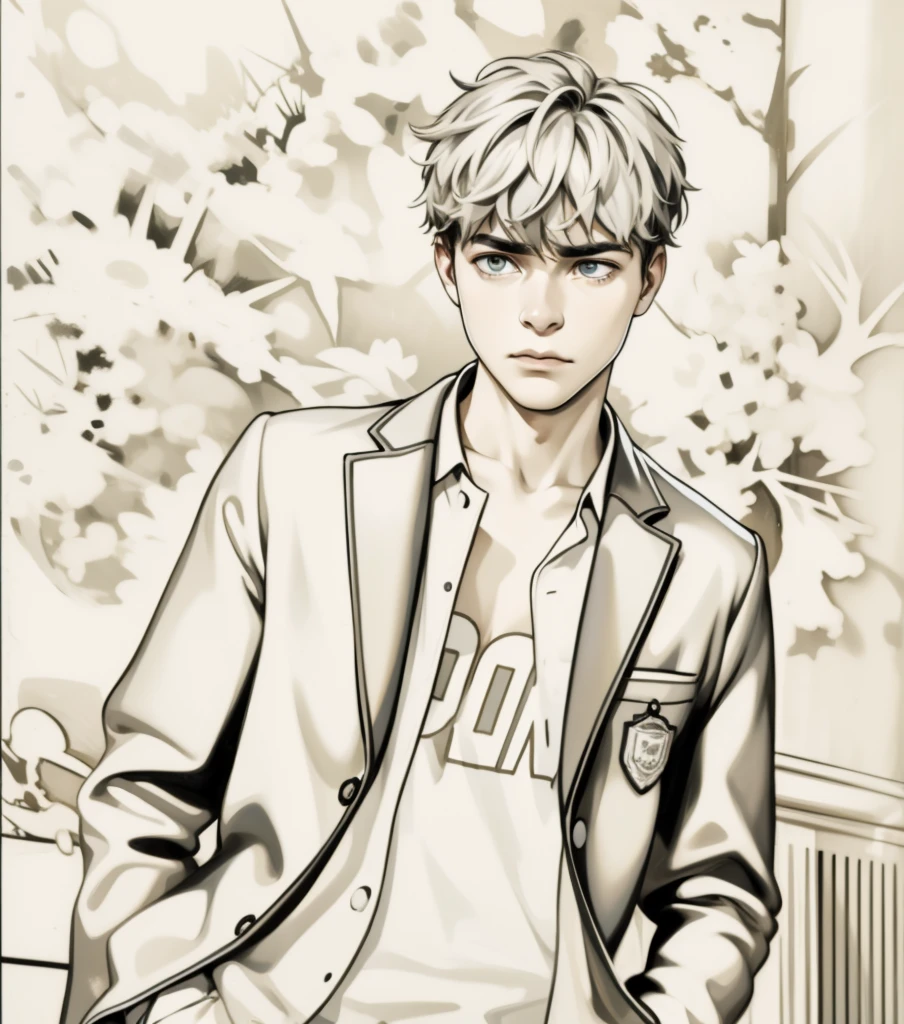 17 year old young man is distrustful and somewhat intrigued