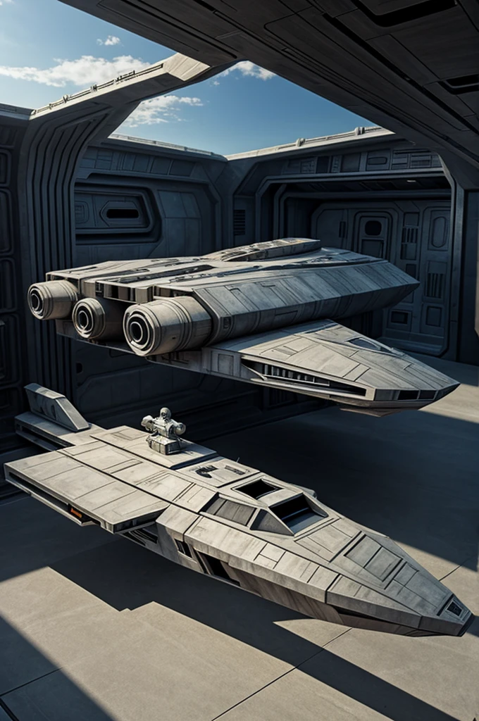 Crea un nave de star wars