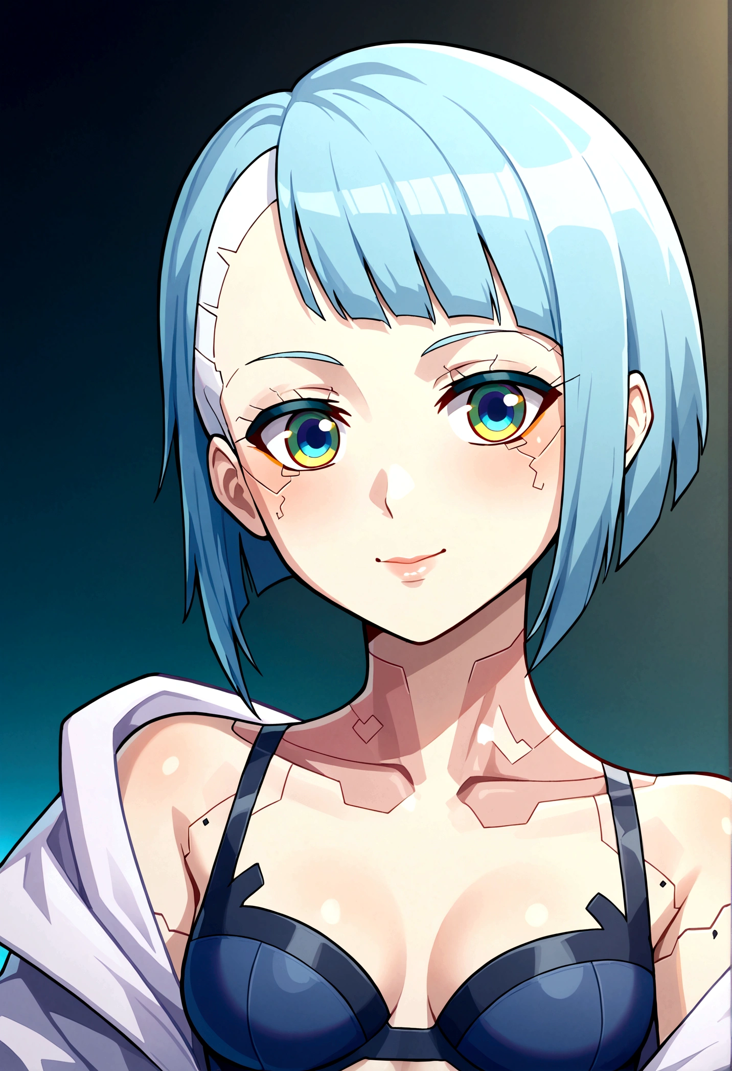 anime giRl with pink haiR and blue eyes posing naked, 2d anime style, made with anime painteR studio, Rogue anime giRl Ayana Rei, Ayana, painted in anime painteR studio, tRiggeR anime aRtstyle, anime chaRacteR, female anime chaRacteR, R / aRt, R /aRt, R/aRt, official aRt, 2d anime, poRtRait of a female anime heRo