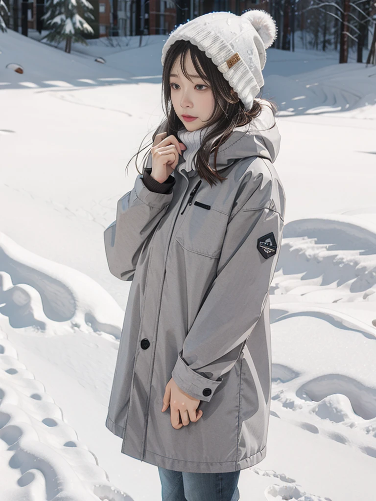 Gray snow,