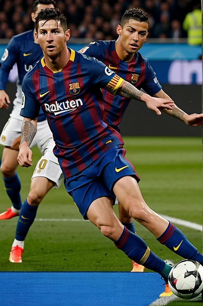 Messi shitting in Cristiano Ronaldo&#39;s face