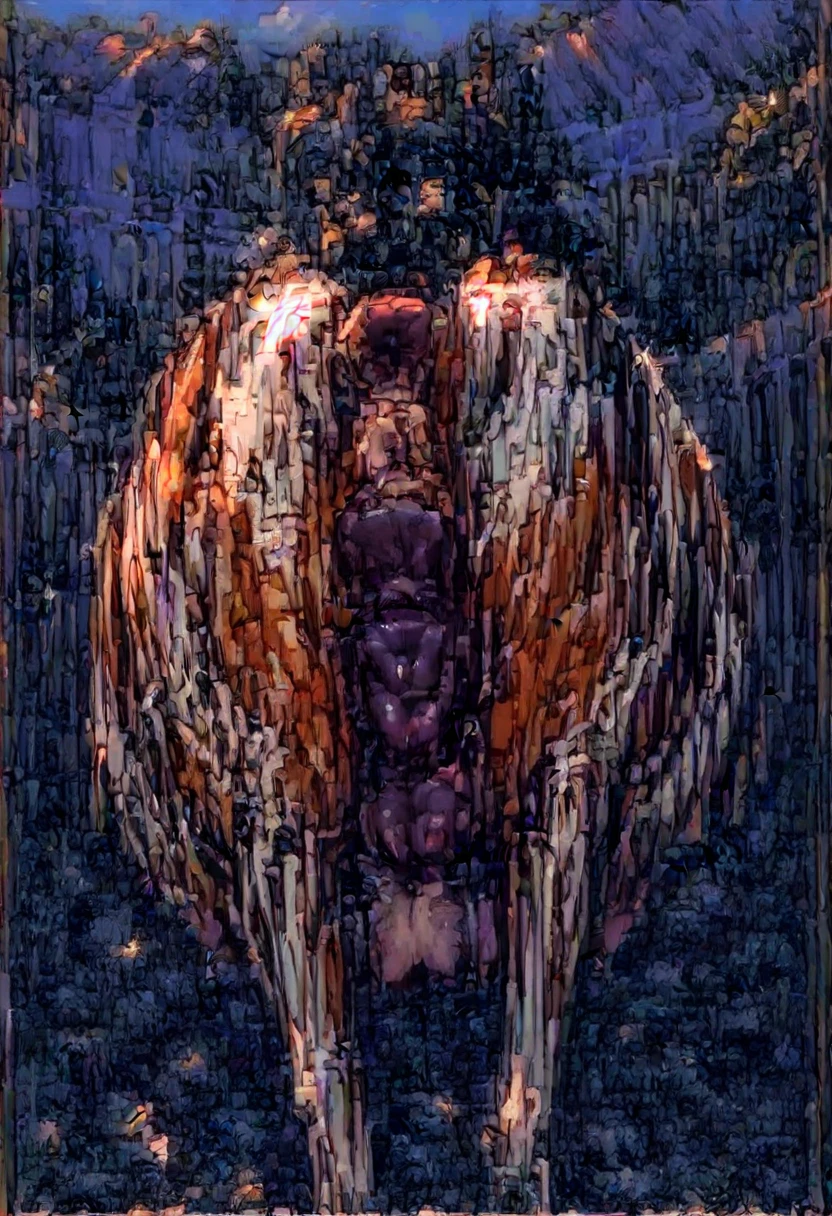score_9, score_8_up, score_7_up, detailed background, 1girl, solo, feral dog, brown body fur, white body fur, canine anatomy, canine pussy, canine, huge butt, outdoors, farm, day, puffy anus, rearview, (giant butt: 1.1), teats, crotch-breasts