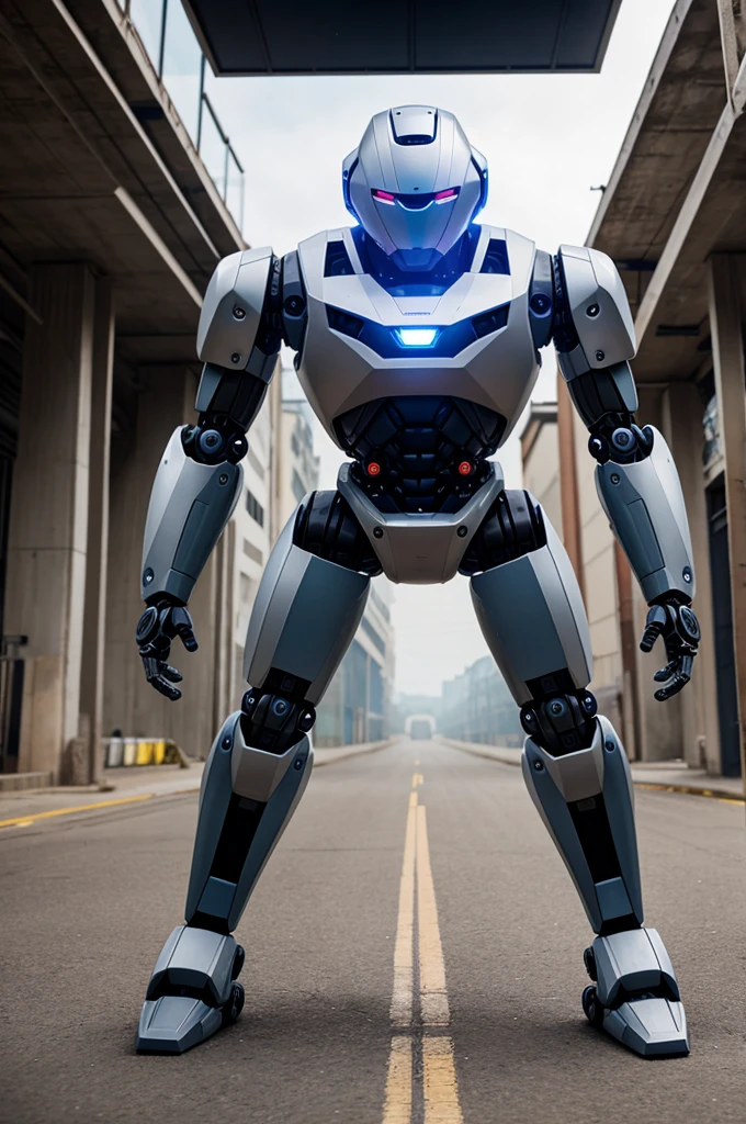 Create an image of robots evolution