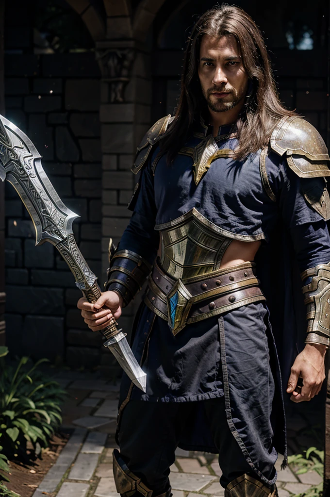 Warcraft Male Paladin with Ashbringer sword