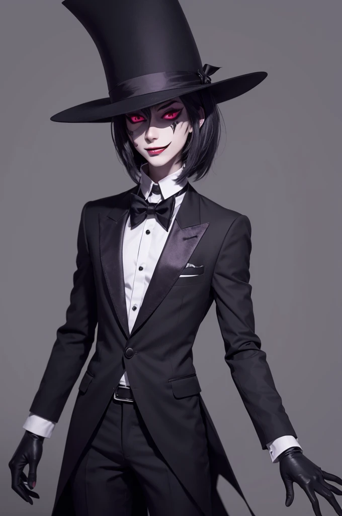 Crie um personagem masculino de hazbin hotel chamado Shadow Midnight