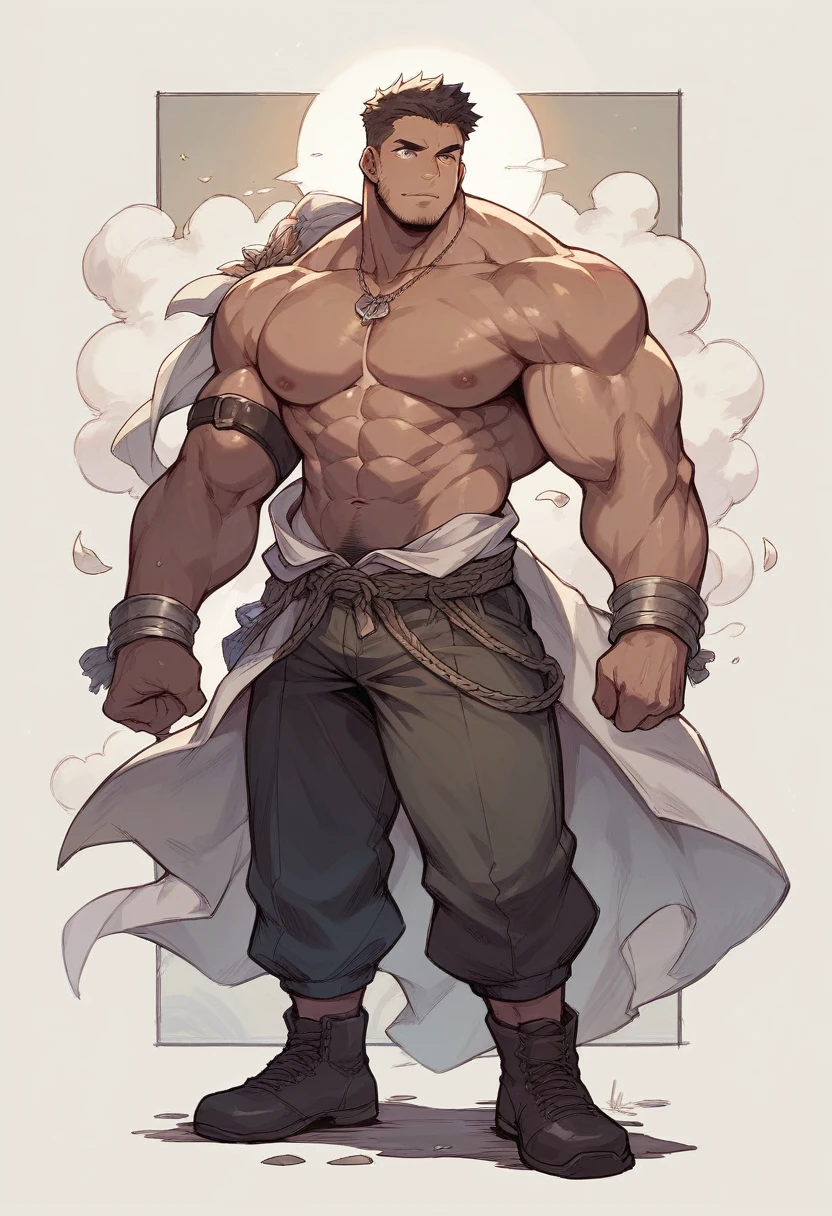 Muscular man full body
