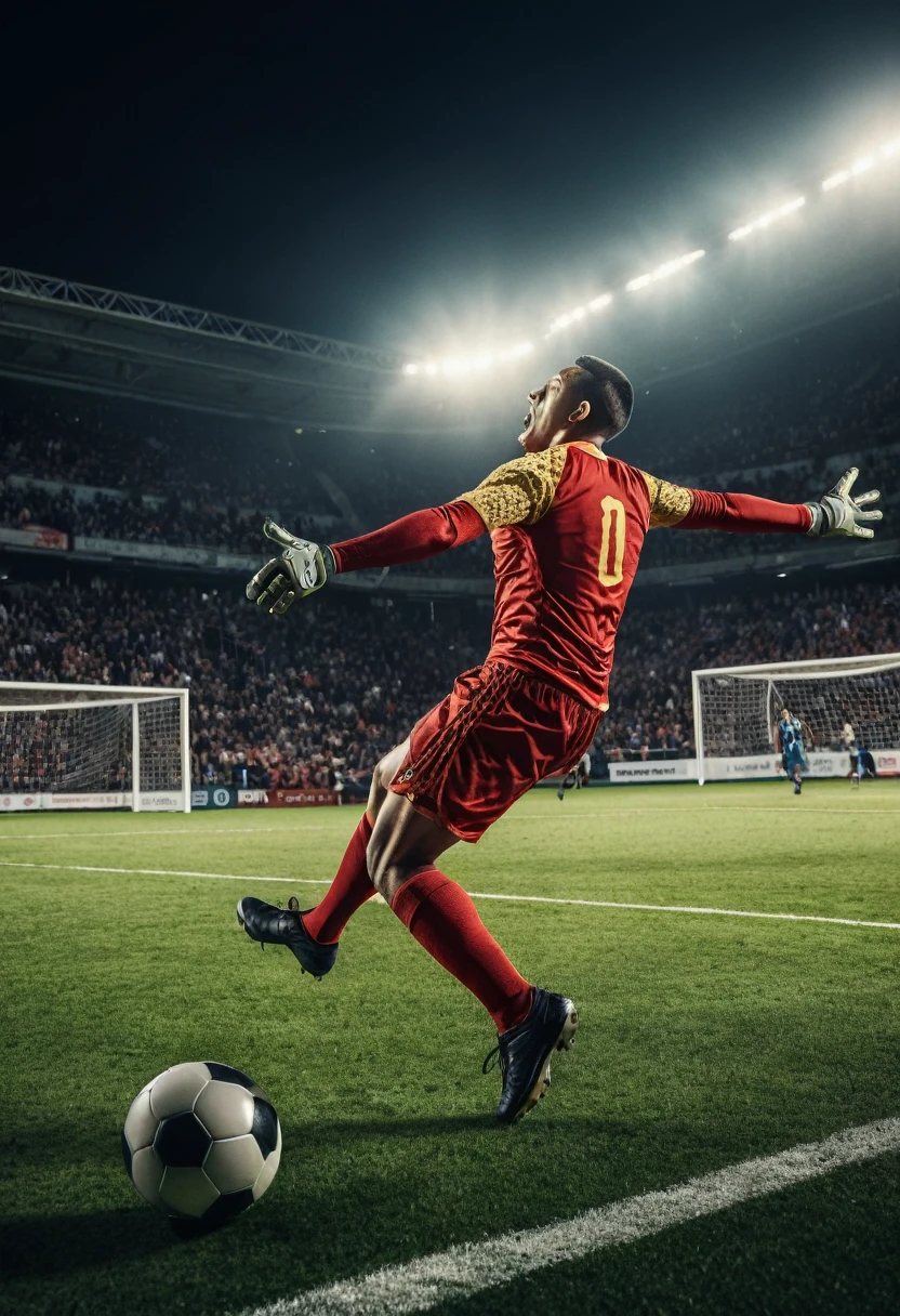 (Athlete), athlete in the 100 meter sprint is sprinting at full force on the track, with a determined expression on their face. The background is about to cross the finish line, full body, (Photography), panoramic view, award-winning, cinematic still, emotional, vignette, dynamic, vivid, (masterpiece, best quality, Professional, perfect composition, very aesthetic, absurdres, ultra-detailed, intricate details:1.3)