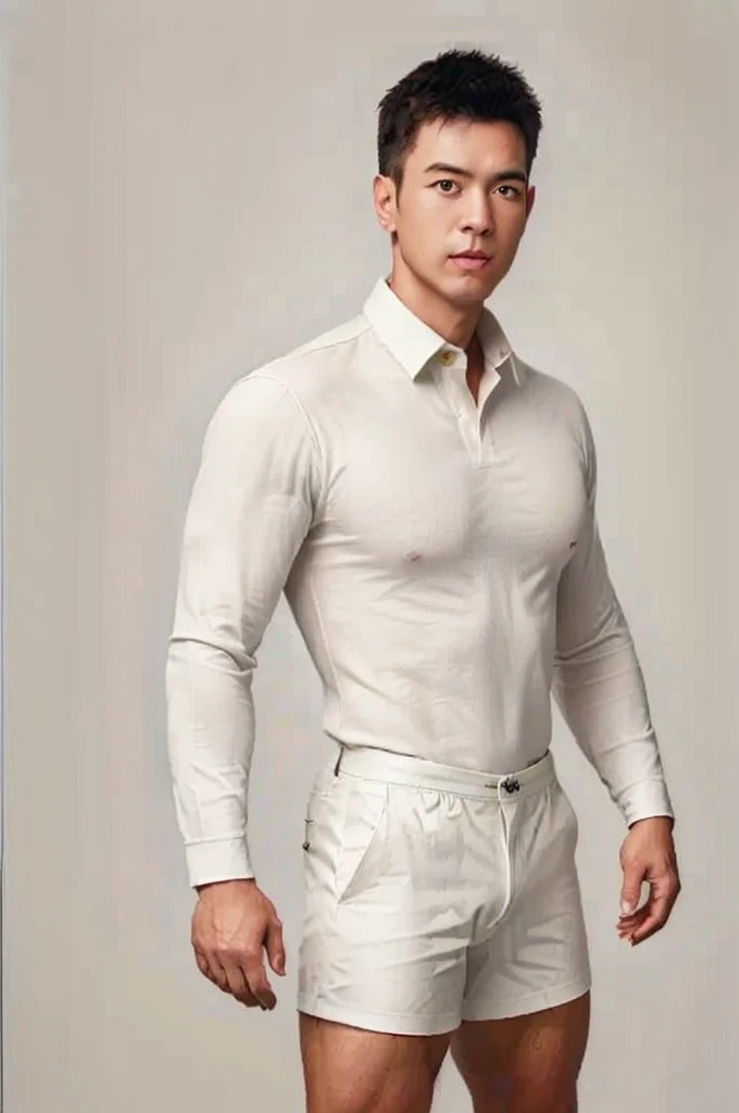 1man,
a 30 y.o muscular male wearing long-sleeve white shirt and tie, wearing leather shoes, full body,
soft lighting,
masterpiece, best quality, 8k uhd, dslr, film grain, Fujifilm XT3 photorealistic painting art by midjourney and greg rutkowski