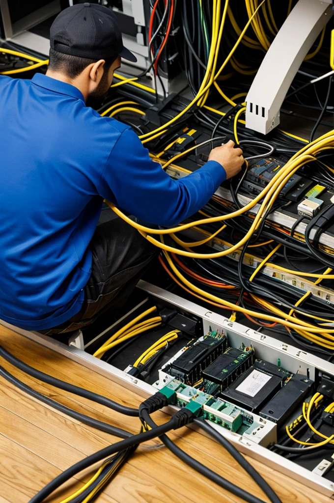 Network cabling laying